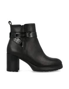 Impronte Fenice Buckle Leath bottines en cuir talon 7 cm